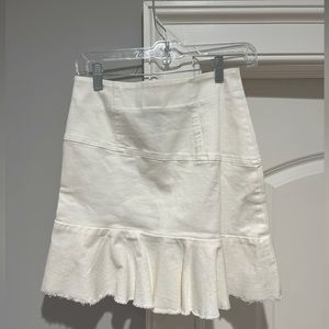Aqua White Skirt